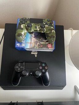 Ps 4 Pro + 2x ovladač + 3x hry