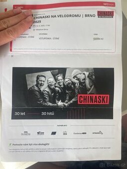 Chinaski 30let Brno Velodrom 14.6. od 17:00