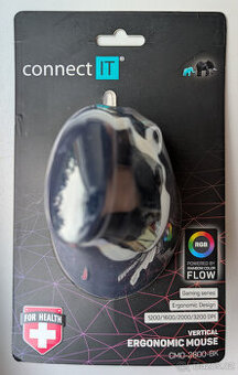 Vertikální myš Connect IT CMO-2800-BK