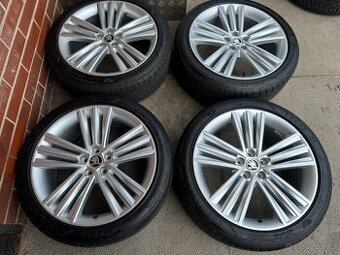 Alu 18" 5x100,škoda Sirius, Scala , KamiQ , letní 85% TOP