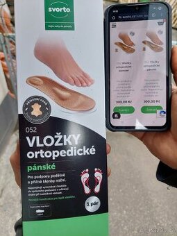 ORTOPEDICKÉ VLOŽKY PÁNSKÉ NOVÉ vel. 42