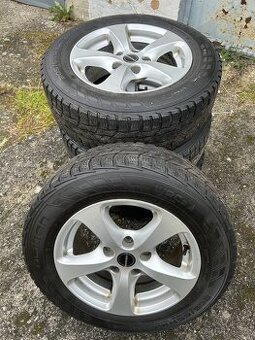 Alu kola R16 5x120 VW Transporter T5 + zimní pneu 205/65/16C
