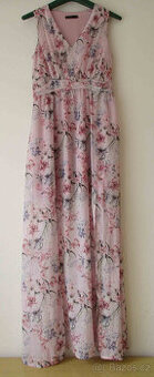 Dámské dlouhé šaty šifonové květované Mohito S 36