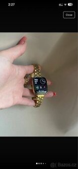 Apple Watch Series 7 (40mm, Cellular, Nerezová Ocel, Zlatá)