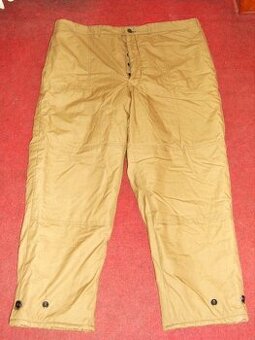 Prodám PRACOVNÍ ZATEPLENÉ KALHOTY č.56