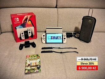 Nintendo Switch Oled – Záruka. Nevyužitý.