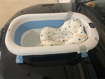 Detska skladaci vanicka s teplomerem a vlozkou