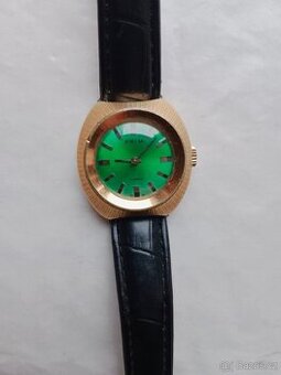 Staré funkční dámské hodinky Prim-zelené