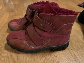 Zimní celokožené boty vel.35