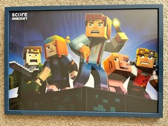 MINECRAFT plakát v rámu - 1