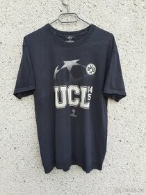 Vintage Borussia Dortmund tričko UCL BVB černé pánské unisex