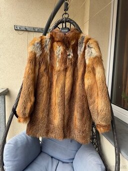 Luxusní kabát z pravé liščí kožešiny Baumler