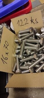 Prodám nerezové šrouby 16x70