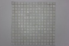 Mozaika, skleněná, bílo mléčný mix, rozměr 20x20mm