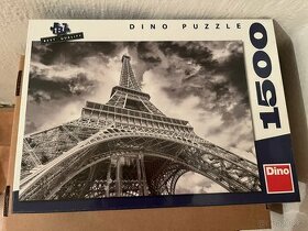 Puzzle 1500 Eiffelova věž (černobílé)