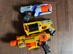 3x dětská pistole Nerf