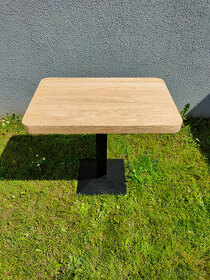 Zahradní stůl/jídelní stůl, nový, deska masiv - 1