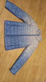 Zimní modrá dívčí bunda vel.146 - 1