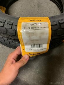 Nové pneu 2.75x16 46J Continental KKS 10 TT 1Ks