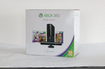 Xbox 360 500GB + Kinect + ovladač - Nefunkční
