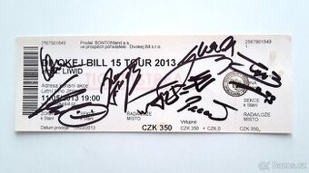 Divokej Bill - podepsaná vstupenka (neodtržená)