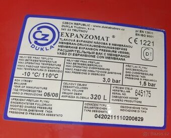 Prodám expanzní nádobu 320l