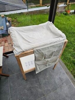 Přebalovací pult ikea sniglar s podložkou,potahy a kapsářem