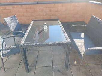 ☀️ Prodej sady zahradního/balkonového nábytku (stůl + křesla