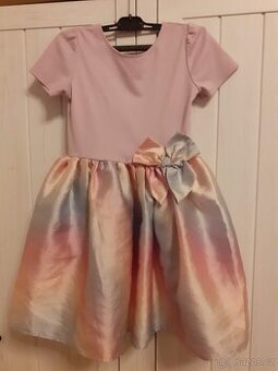 Dívčí šaty s mašlí, 8-9let