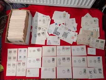 Známky a razítka cca 1 000 ks např. TEREZÍN, LIDICE atd.