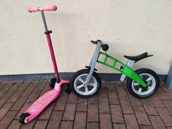 Odrážedlo First Bike + Koloběžka Micro Maxi zdarma