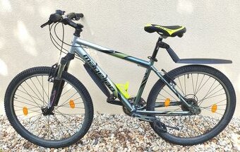 Zachovalé odpružené horské kolo pro postavu 150-165cm