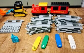 🚂✨ ELEKTRICKÝ LEGO® DUPLO® VLÁČEK + KOLEJE + DÍLKY ✨🚂
