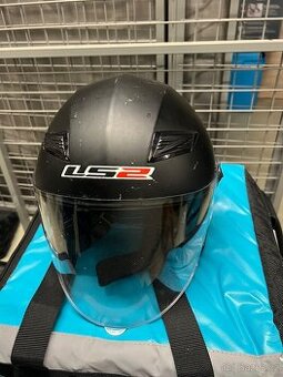 Otevřená helma na skútr LS2 – Matná černá (XL)