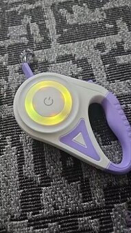 Vodítko pro psa s LED světlem 5m - novy