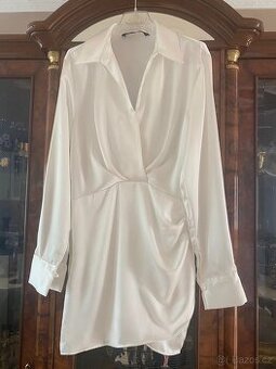 ELEGANTNÍ SATÉNOVÉ ŠATY vel. S 36 zn. ZARA.