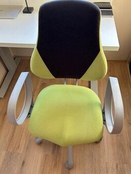 Dětská židle s područkami na kolečkách