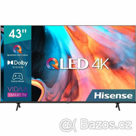 Hisense 43E7HQ 43" 109cm TV, Direct LED, Dolby Atmos, Wi-Fi