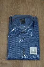Prodám pánskou košili James & Nicholson JN 672 - Blue/white - 1