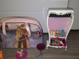 Barbie My Scene nábytok, taška a doplnky