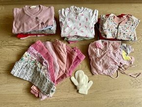 Set holčičího oblečení 40 kusů velikost 62-74