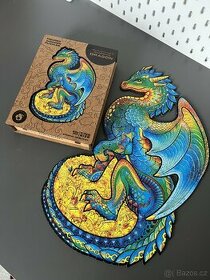 UNIDRAGON dřevěné puzzle - Drak, velikost KS (330)