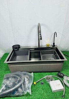Nový Nerezový Multifunkční dřez 75 x 45 x 21 cm - 1
