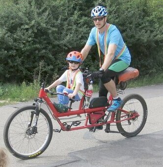 Dětský tandem, elektrické dvojkolo Expediční MTB 2–9 let