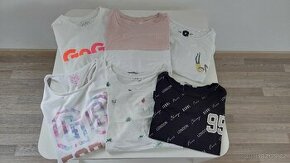6x dívčí triko, nátělník, kraťasy, věk cca 12 - 15 let