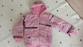 Dívčí přechodová bunda - vel.116/128 -podšitá fleece