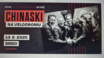 Prodám 2 vstupenky na Chinaski