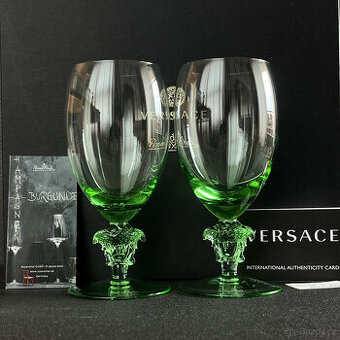 Versace Medusa 2x zelená sklenice na víno 300ml