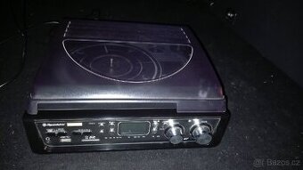 Gramofon s MP3, FM rádiem, USB/SD/MMC/3,5 MM