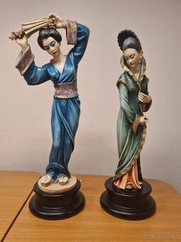 A. Giannelli alabastrová socha Geisha malovaná - 1